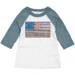 Toddler 3/4 Sleeve Raglan Tee