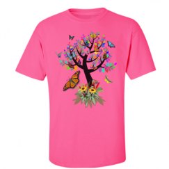 Unisex Ultra Cotton Safety Neon Crewneck Tee