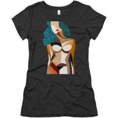 Ladies Slim Fit Super Soft Triblend Tee