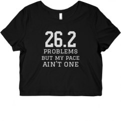 Ladies Slim Fit Crop Top Tee