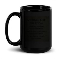 15oz Black Glossy Mug