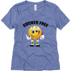 Ladies Relaxed Fit Super Soft Triblend V-Neck Tee