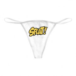 Basic White Thong Underwear