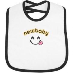Infant Contrast Trim Bib