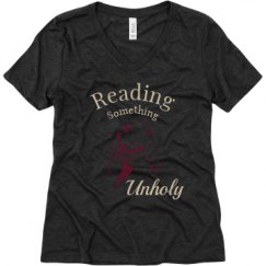 Ladies Relaxed Fit Super Soft Triblend V-Neck Tee