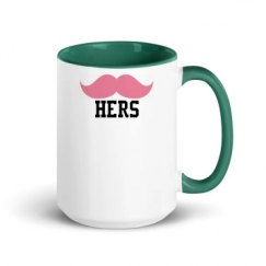 15oz Ceramic Mug with Color Inside