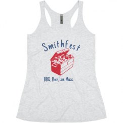Ladies Slim Fit Super Soft Racerback Triblend Tank