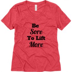 Ladies Relaxed Fit Super Soft Triblend V-Neck Tee