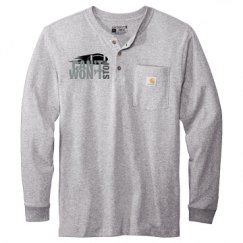 Unisex Carhartt Long Sleeve Henley Tee 