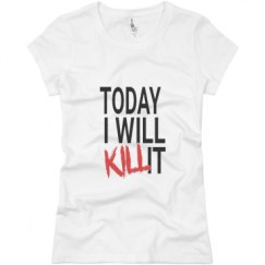 Ladies Slim Fit Basic Promo Jersey Tee