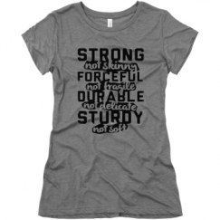 Ladies Slim Fit Super Soft Triblend Tee