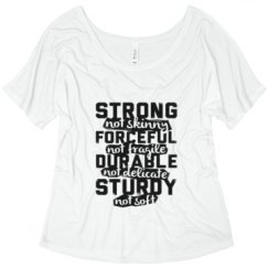 Ladies Flowy Slouchy Tee