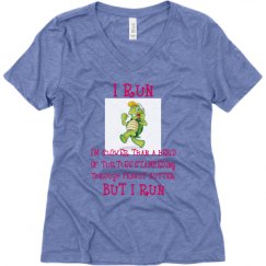 Ladies Relaxed Fit Super Soft Triblend V-Neck Tee