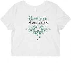 Ladies Slim Fit Crop Top Tee