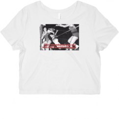Ladies Slim Fit Crop Top Tee