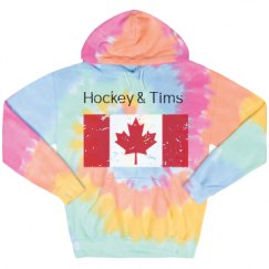 Unisex Tie-Dye Fleece Hoodie