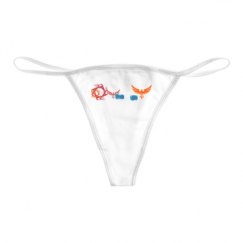 Basic White Thong Underwear