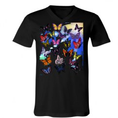 Unisex V-Neck Jersey Tee