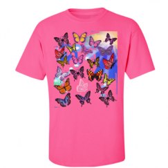 Unisex Ultra Cotton Safety Neon Crewneck Tee