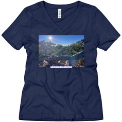 Ladies Relaxed Fit V-Neck Tee