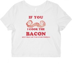 Ladies Slim Fit Crop Top Tee