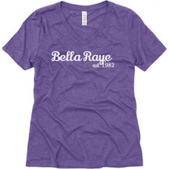 Ladies Relaxed Fit Super Soft Triblend V-Neck Tee