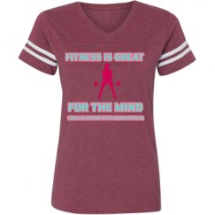 Ladies Relaxed Fit Vintage Sports Tee