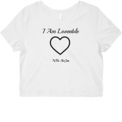 Ladies Slim Fit Crop Top Tee