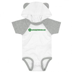 Infant Hooded Raglan Bodysuit with Ears