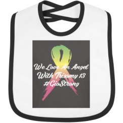 Infant Contrast Trim Bib