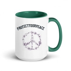15oz Ceramic Mug with Color Inside