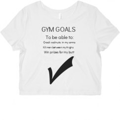 Ladies Slim Fit Crop Top Tee