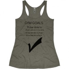 Ladies Slim Fit Super Soft Racerback Triblend Tank
