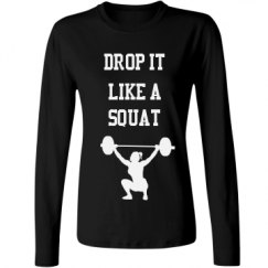 Ladies Relaxed Fit Basic Long Sleeve Tee