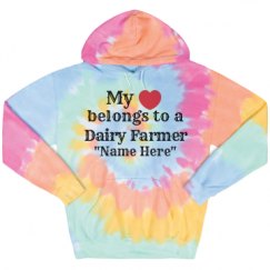 Unisex Tie-Dye Fleece Hoodie