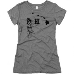 Ladies Slim Fit Super Soft Triblend Tee