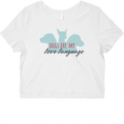 Ladies Slim Fit Crop Top Tee