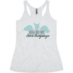Ladies Slim Fit Super Soft Racerback Triblend Tank