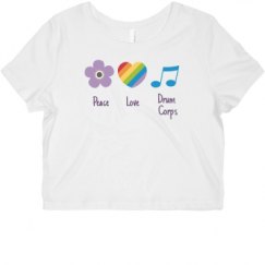 Ladies Slim Fit Crop Top Tee