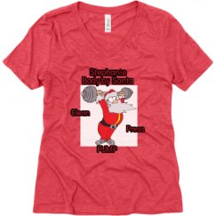 Ladies Relaxed Fit Super Soft Triblend V-Neck Tee