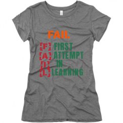 Ladies Slim Fit Super Soft Triblend Tee