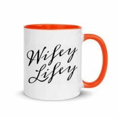 11oz Ceramic Mug with Color Inside