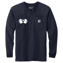 Unisex Carhartt Long Sleeve Henley Tee 