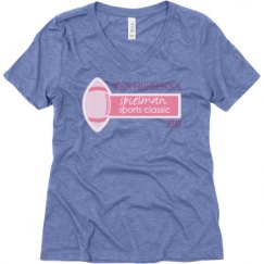 Ladies Relaxed Fit Super Soft Triblend V-Neck Tee