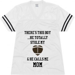 Football mom - white jersey
