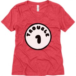 Ladies Relaxed Fit Super Soft Triblend V-Neck Tee