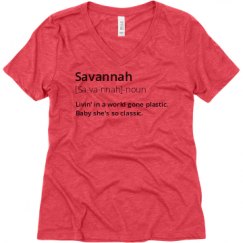 Ladies Relaxed Fit Super Soft Triblend V-Neck Tee