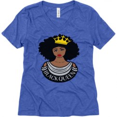 Ladies Relaxed Fit Super Soft Triblend V-Neck Tee