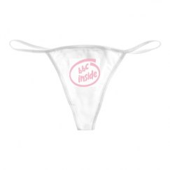 Basic White Thong Underwear