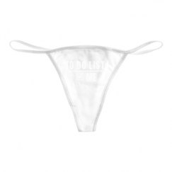 Basic White Thong Underwear